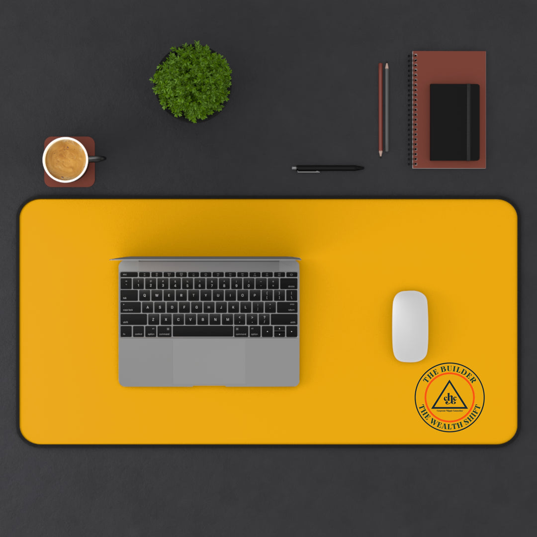 CHO Biz Golden Workspace Desk Mat