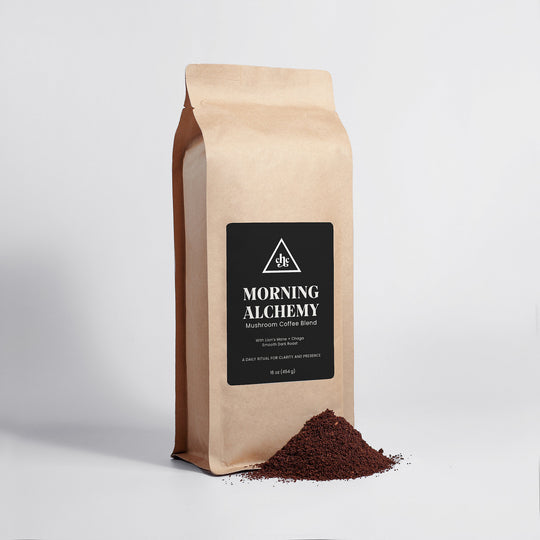 Morning Alchemy – Mushroom Coffee Blend (Lion’s Mane + Chaga)