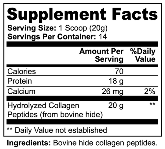 Foundational Beauty - Grass-Fed Hydrolyzed Collagen Peptides