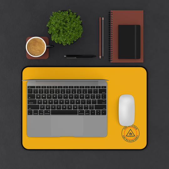 CHO Biz Golden Workspace Desk Mat