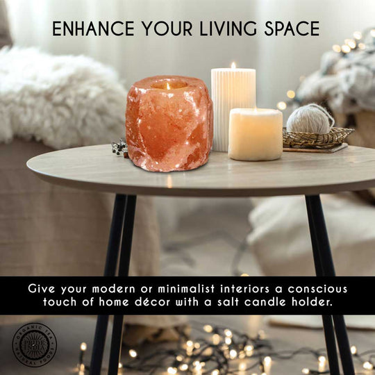 Himalayan Pink Salt Tea Light Holder