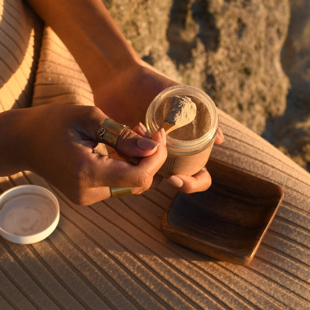 Facial Bowl &amp; Spoon – Eco-Friendly Ayurvedic Skincare Set 🌿