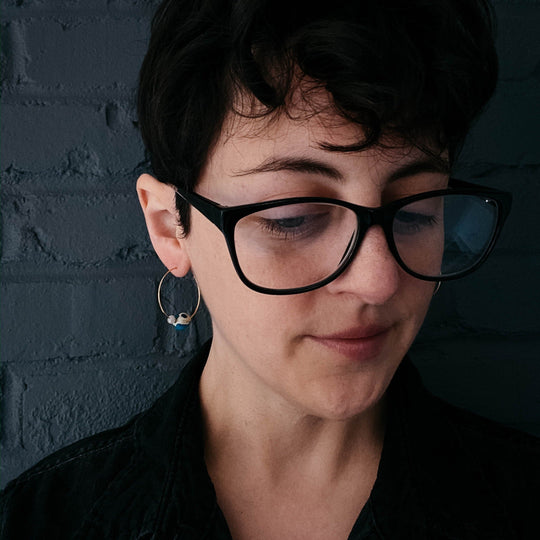 Earth &amp; Moon Jasper Hoop Earrings – Cosmic Boho Stone Hoops