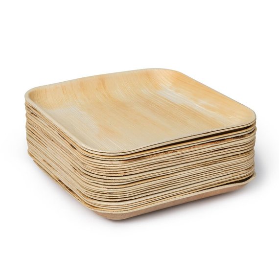 Palm Leaf Square Plates (10") – Sustainable &amp; Compostable Tableware