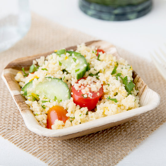 Palm Leaf Mini Square Bowls (3.5”) – Eco-Friendly Disposable Serveware 🌿