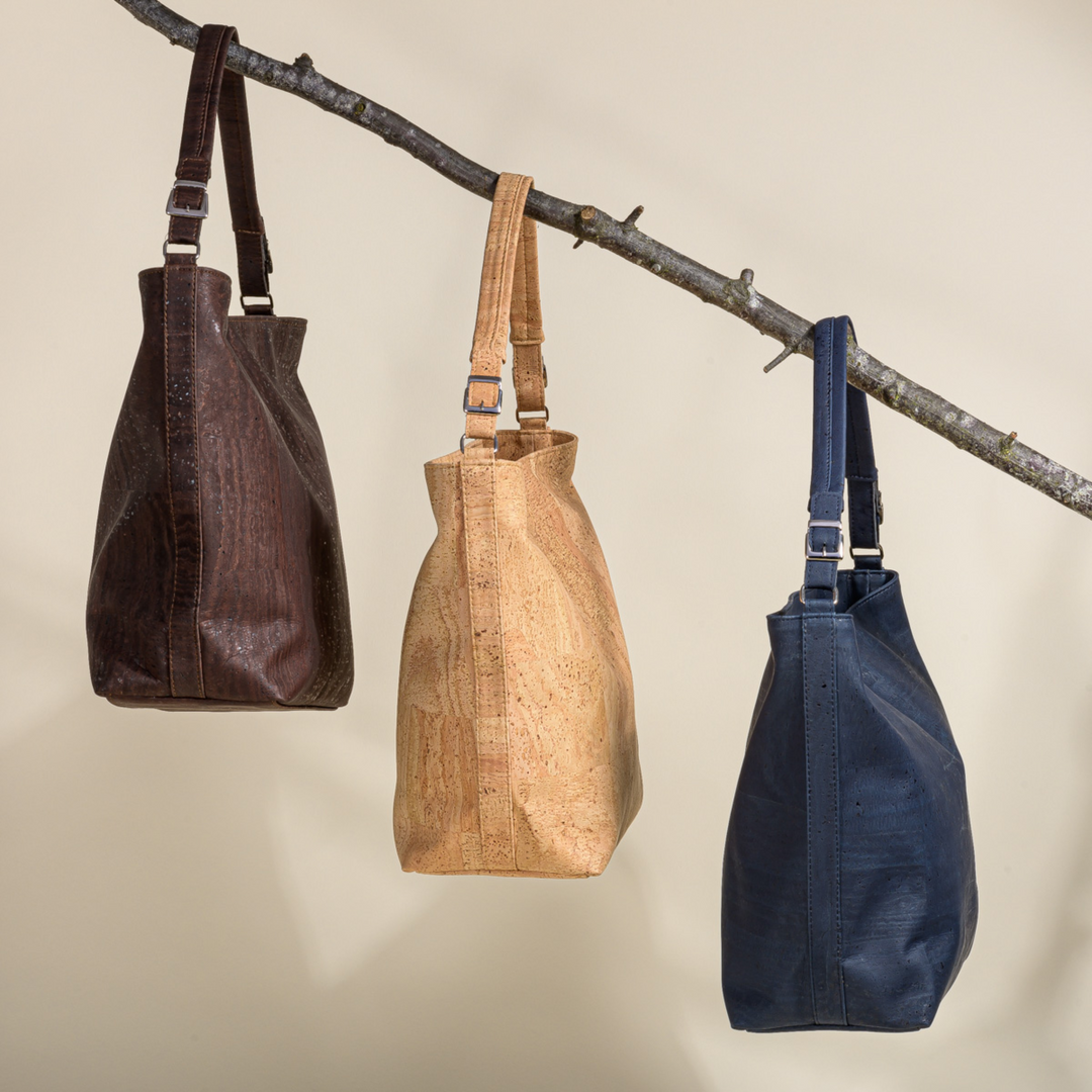 Boho Shoulder Bag – Sustainable Cork Everyday Tote