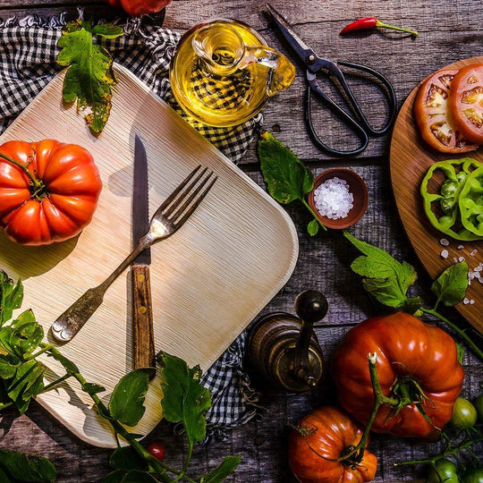 Palm Leaf Square Plates (10") – Sustainable &amp; Compostable Tableware