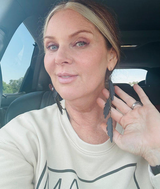 Vegan Feather Earrings – Sustainable Boho Statement Jewelry
