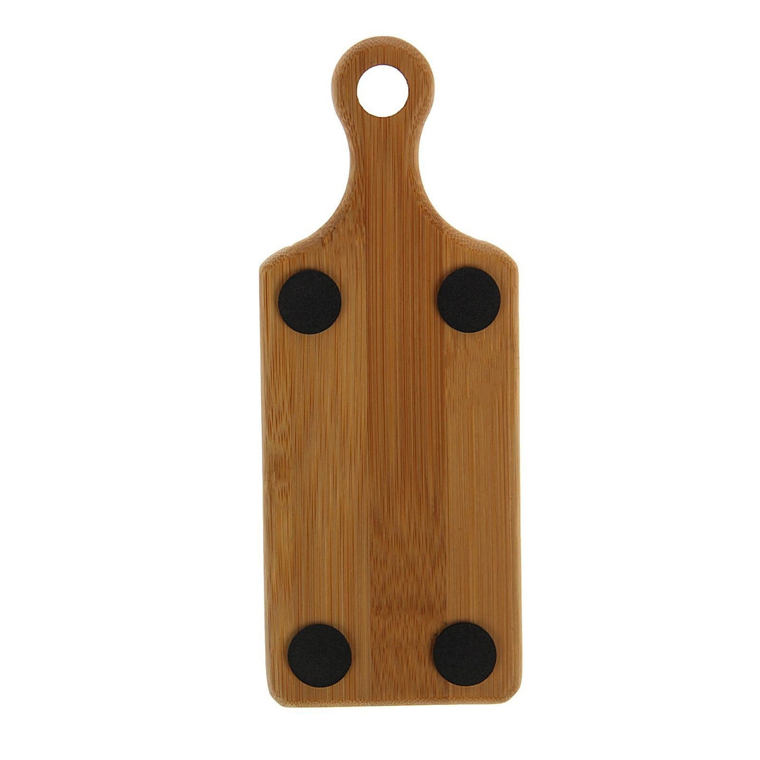 Bamboo Appetizer Tray with Handle – 6.25" x 2.5"