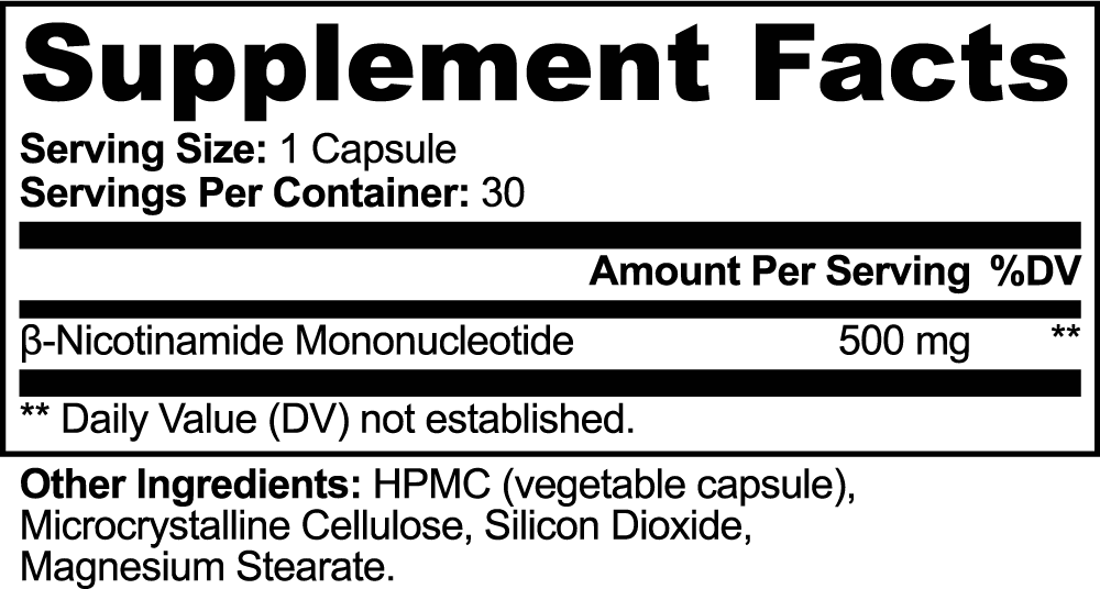 Wellspring - NMN 500mg, NAD+ Precursor
