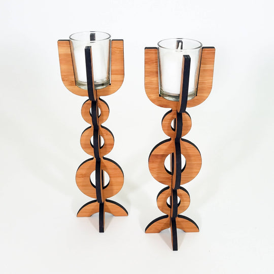 Bubble Bamboo Votive Candlestick Holder
