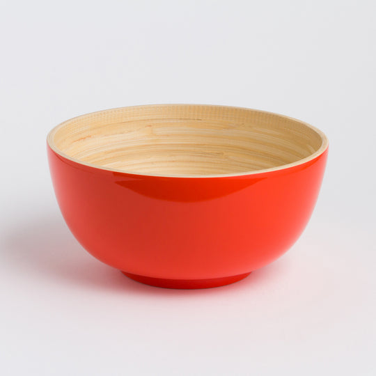 TCHON Large Bamboo Salad Bowl – Sustainable Artisan Serveware 🌿