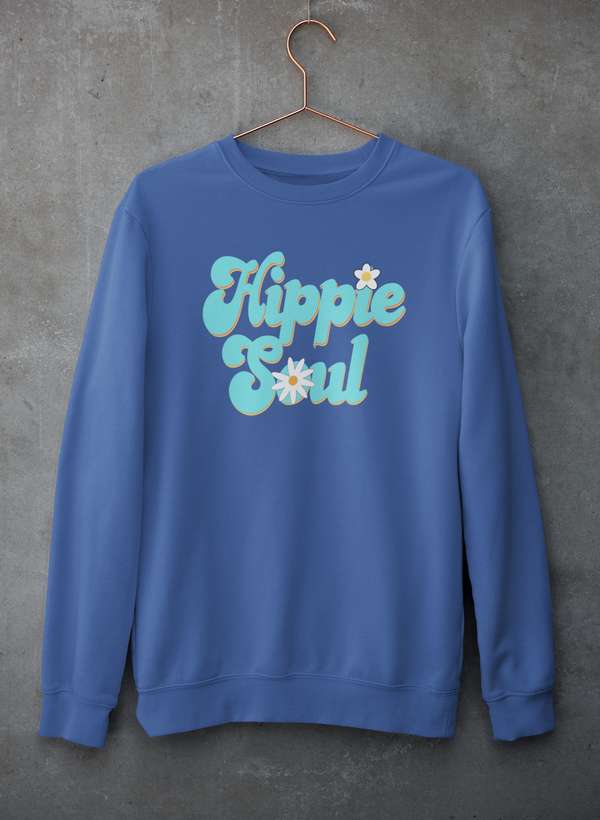 Hippie Soul Sweatshirt | Cozy Boho Fleece Pullover