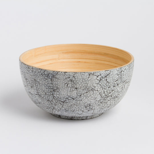 TCHON Large Bamboo Salad Bowl – Sustainable Artisan Serveware 🌿