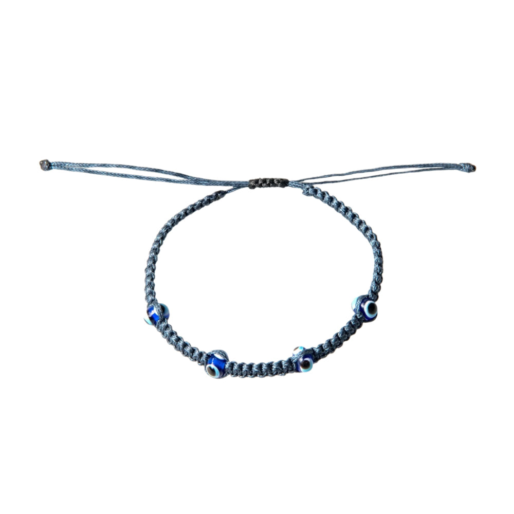 Multi Evil Eye Braided Bracelet
